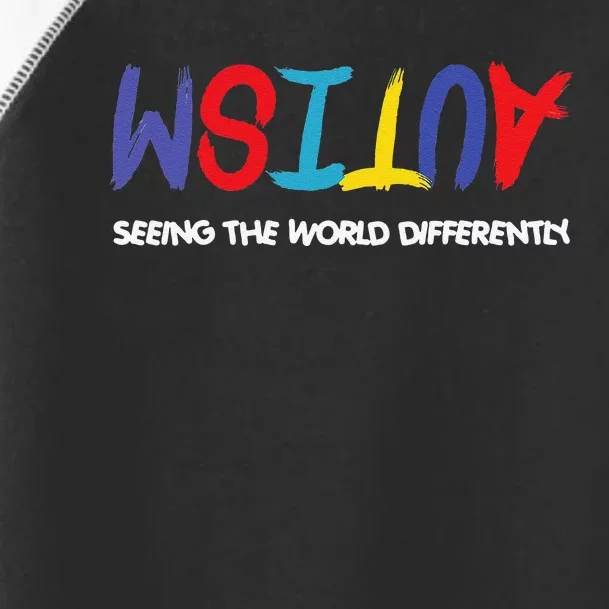 Autism Awareness Seeing The World Differently Toddler Fine Jersey T-Shirt