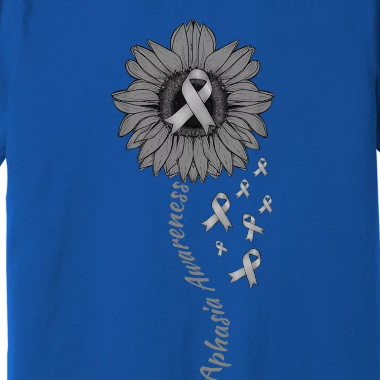 Aphasia Awareness Sunflower Gift Premium T-Shirt