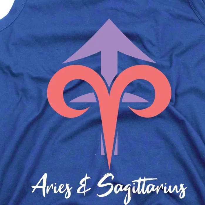 Aries And Sagittarius Couple Zodiac Relationship Horoscope Gift Tank Top