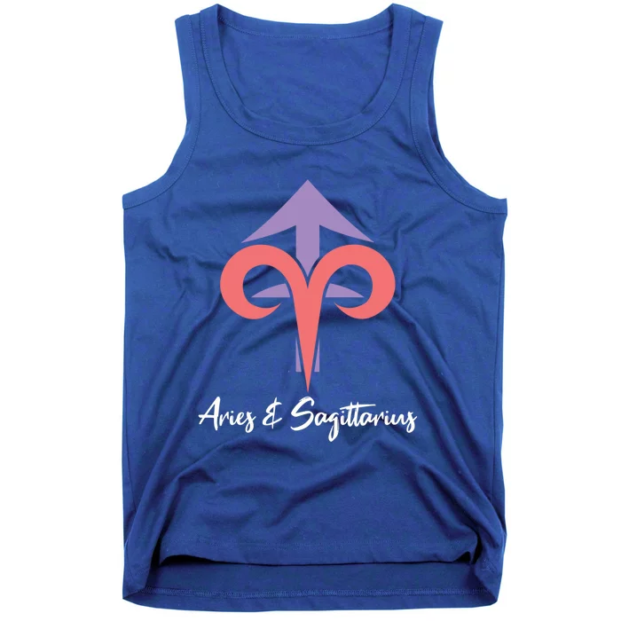 Aries And Sagittarius Couple Zodiac Relationship Horoscope Gift Tank Top