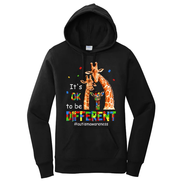 Autism Awareness Shirts Wo Teacher Its Ok To Be Different Women's Pullover Hoodie