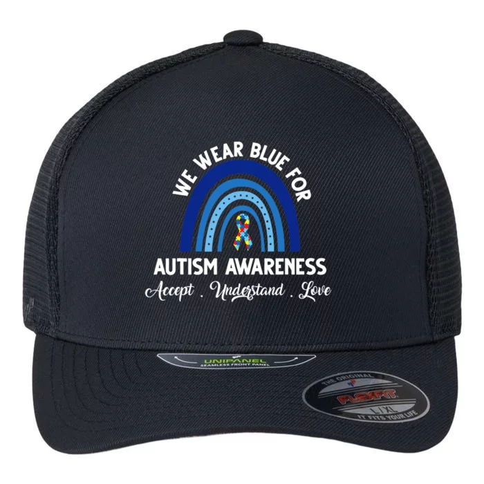 Autism Awareness Support Quotes Flexfit Unipanel Trucker Cap