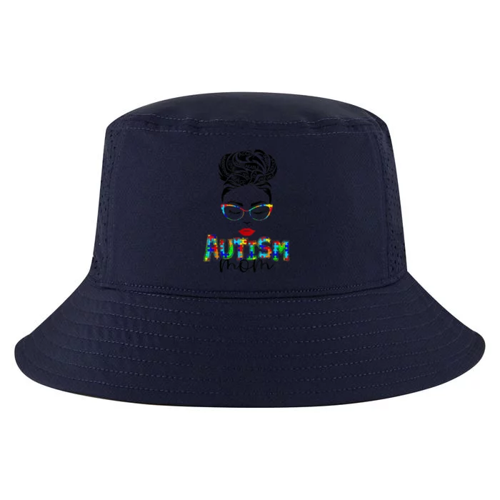 Autism Awareness Strong Mom Afro Mother Black Meaningful Gift Cool Comfort Performance Bucket Hat