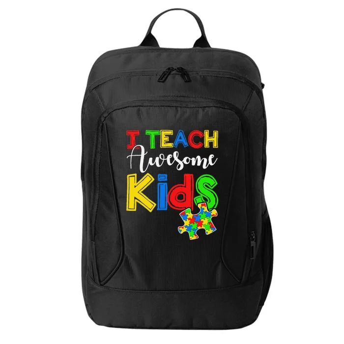 Autism Awareness Special ED Teacher Gifts City Backpack