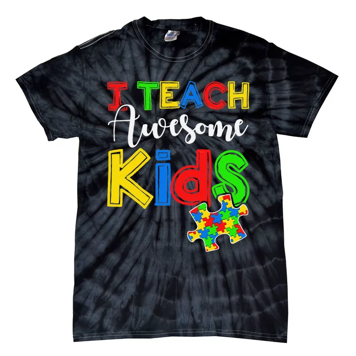 Autism Awareness Special ED Teacher Gifts Tie-Dye T-Shirt