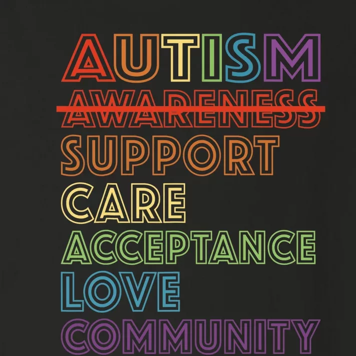 Autism Awareness Support Care Acceptance Accept Understand Toddler Long Sleeve Shirt