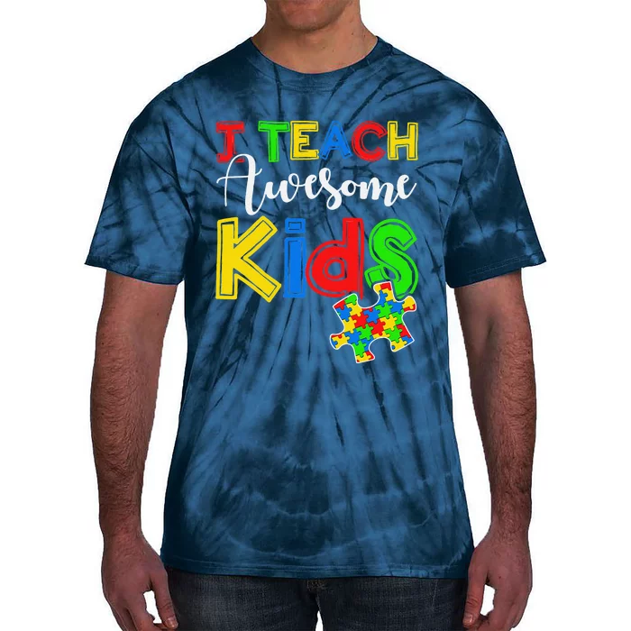 Autism Awareness Special ED Teacher Gifts Tie-Dye T-Shirt