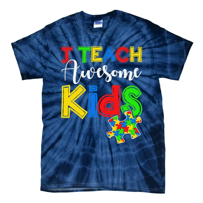 Autism Awareness Special ED Teacher Gifts Tie-Dye T-Shirt