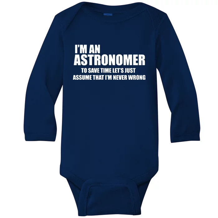 Astronomer Baby Long Sleeve Bodysuit