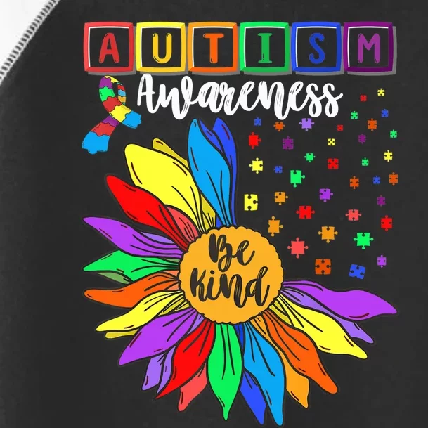 Autism Awareness Sunflower Choose Kindness Autism Mom Toddler Fine Jersey T-Shirt