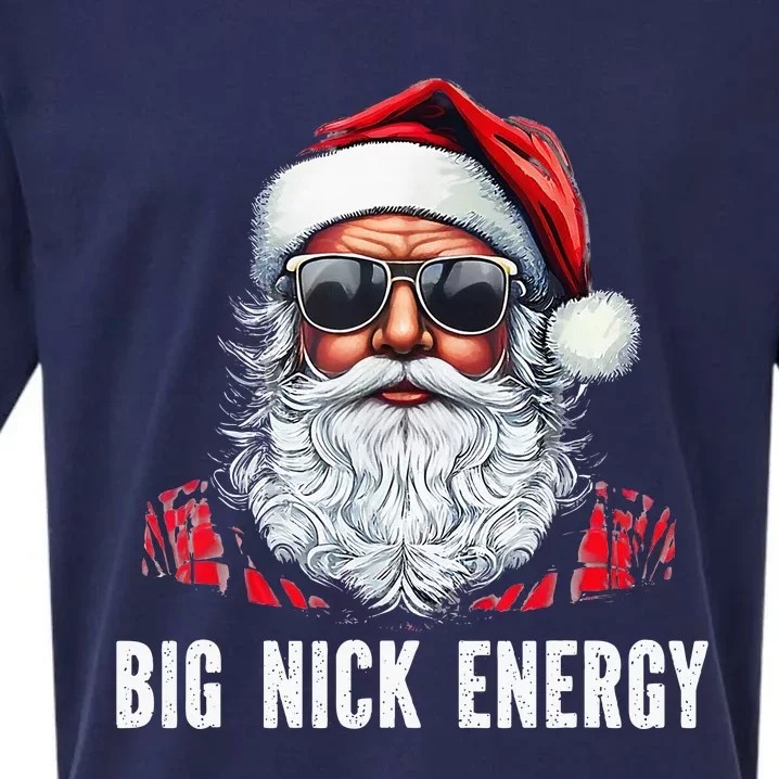 African American Santa Claus Black Christmas Big Nick Energy Sueded Cloud Jersey T-Shirt