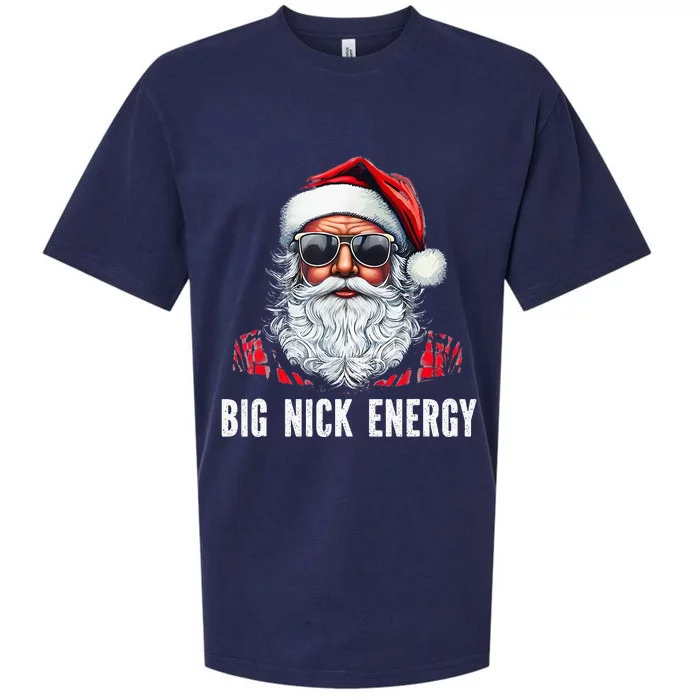 African American Santa Claus Black Christmas Big Nick Energy Sueded Cloud Jersey T-Shirt