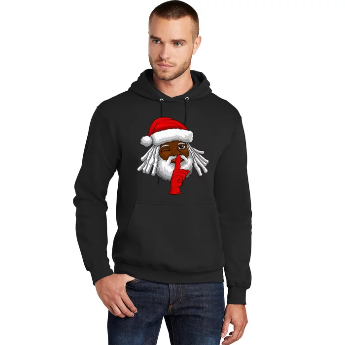 African American Santa Claus Christmas Party Decor Hoodie