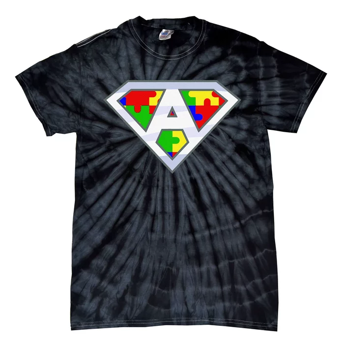 Autism Awareness Superhero Day Love Tie-Dye T-Shirt