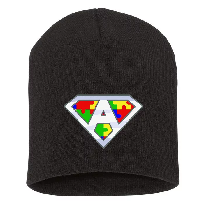 Autism Awareness Superhero Day Love Short Acrylic Beanie