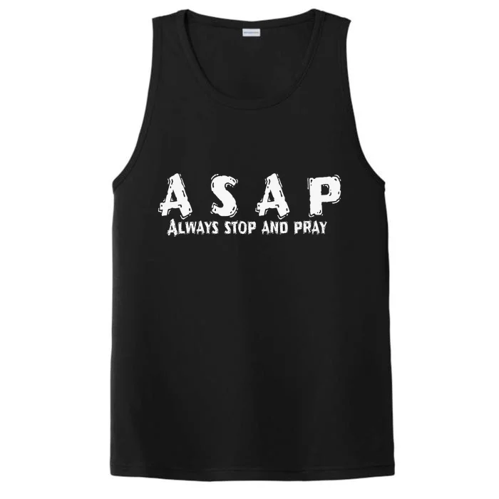 Asap always stop and pray, Christian Performance Tank