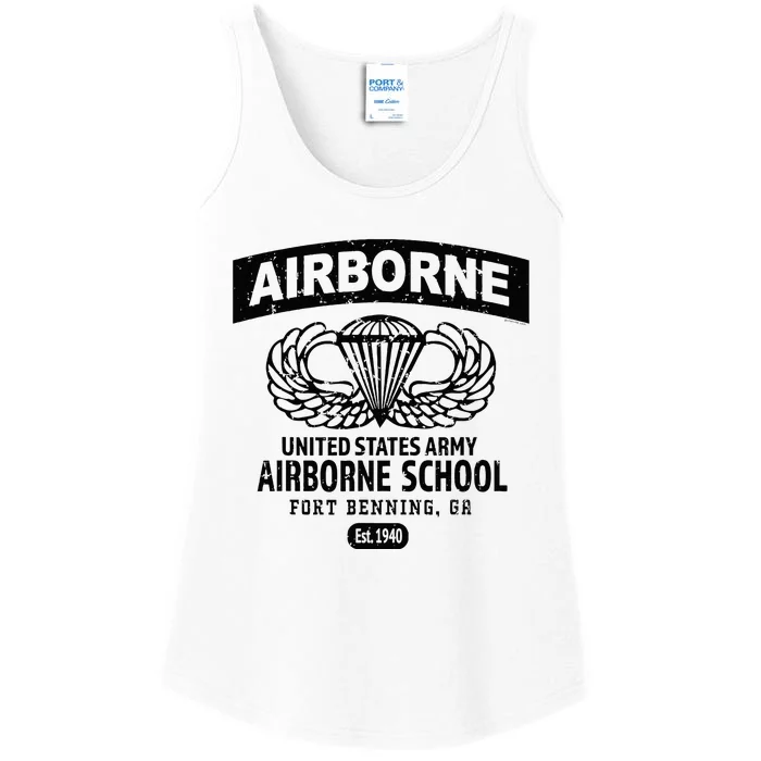 Army Airborne School Fort Benning Ga Ladies Essential Tank