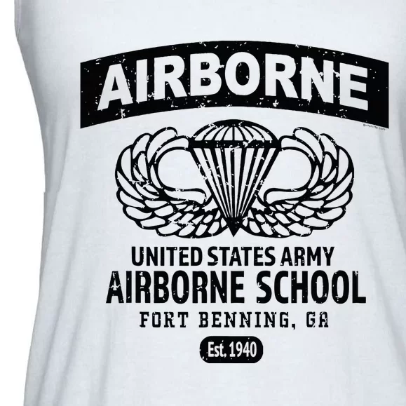 Army Airborne School Fort Benning Ga Ladies Essential Flowy Tank