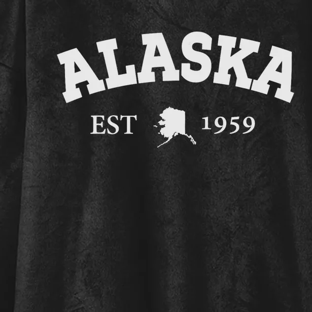 Awesome Alaska Shirt Alaska Est Map 1959 Sports Hooded Wearable Blanket