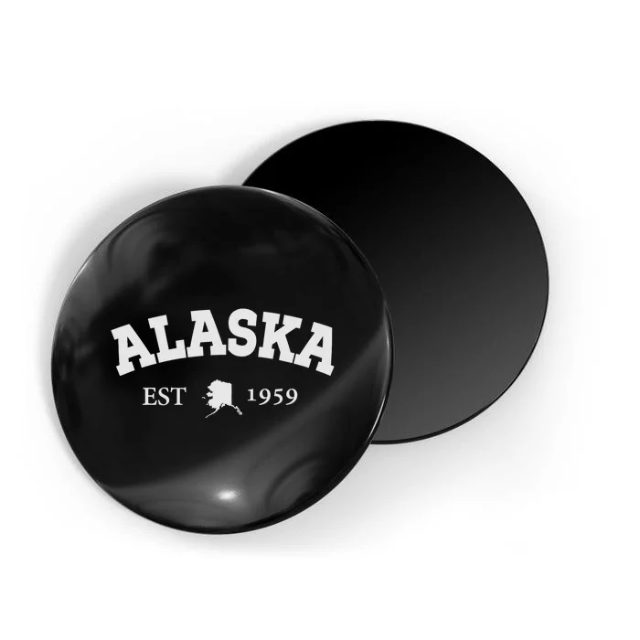 Awesome Alaska Shirt Alaska Est Map 1959 Sports Magnet