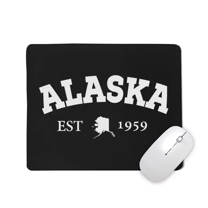 Awesome Alaska Shirt Alaska Est Map 1959 Sports Mousepad