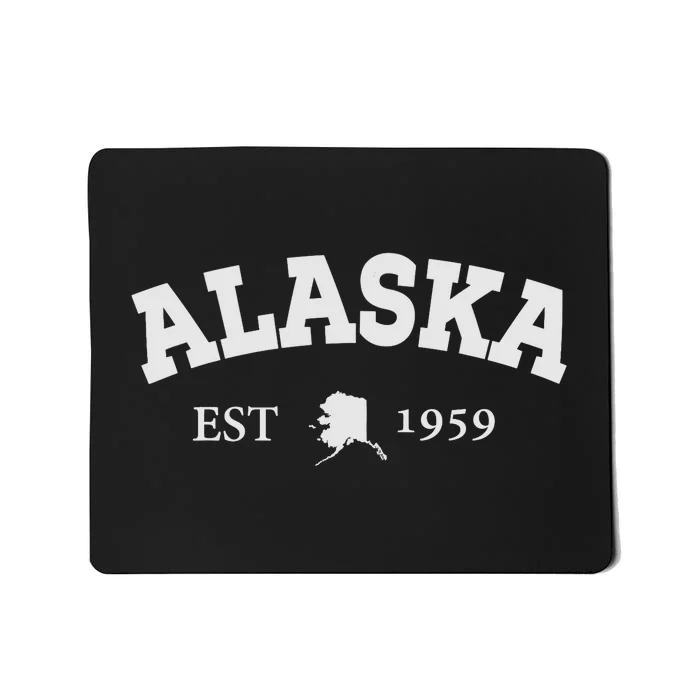 Awesome Alaska Shirt Alaska Est Map 1959 Sports Mousepad