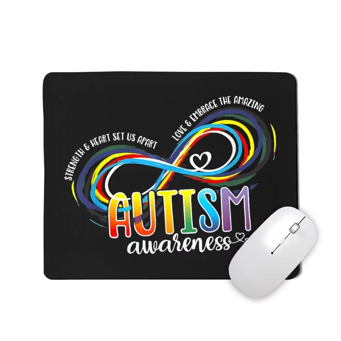 Autism Awareness Strength And Heart Set Us Apart Mousepad