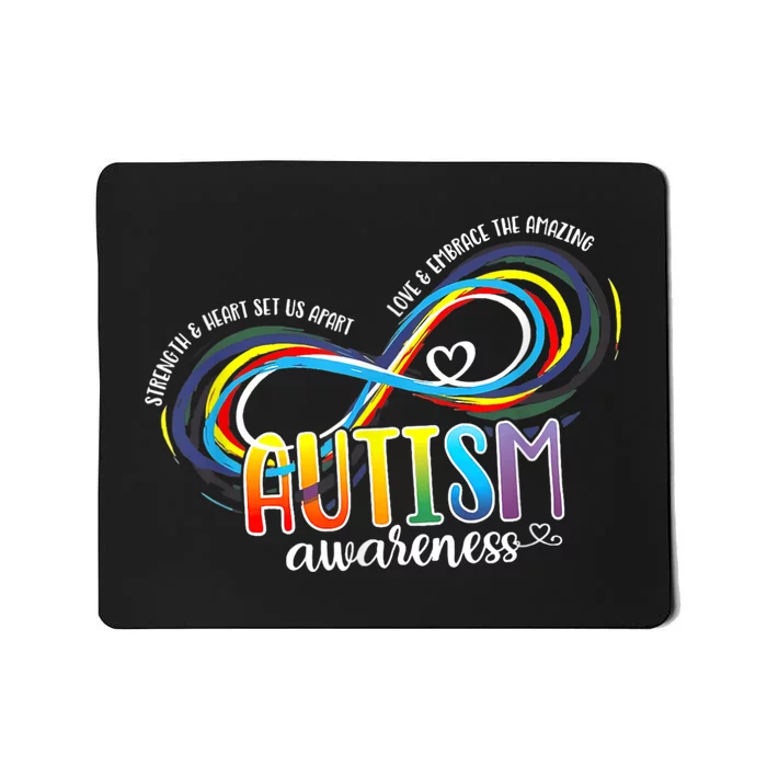 Autism Awareness Strength And Heart Set Us Apart Mousepad