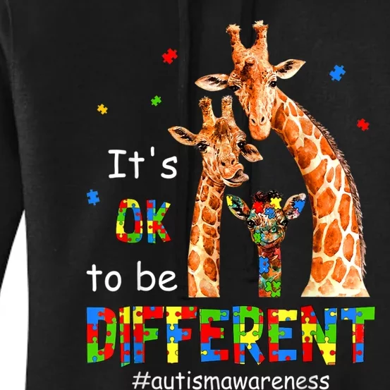 Autism Awareness Shirts Women Teacher Its Ok To Be Different Women's Pullover Hoodie