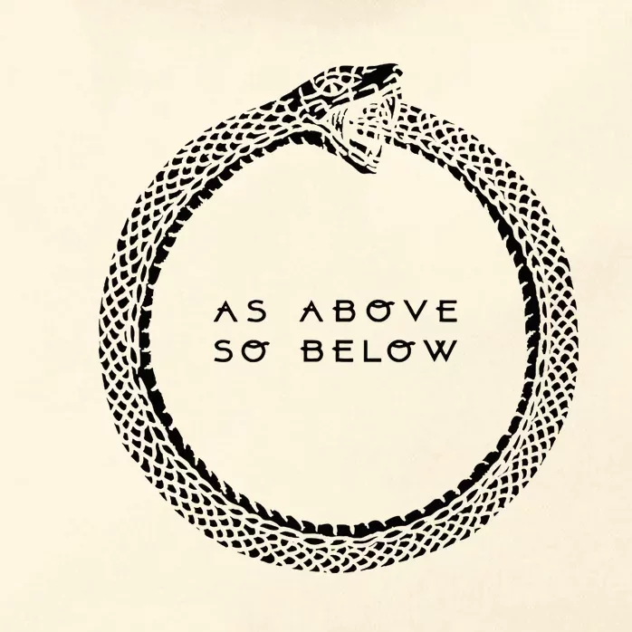 As Above So Below Zip Tote Bag