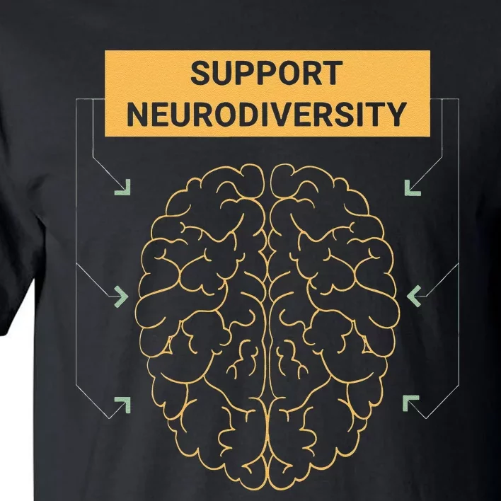 Autism Awareness Support Neurodiversity Tall T-Shirt