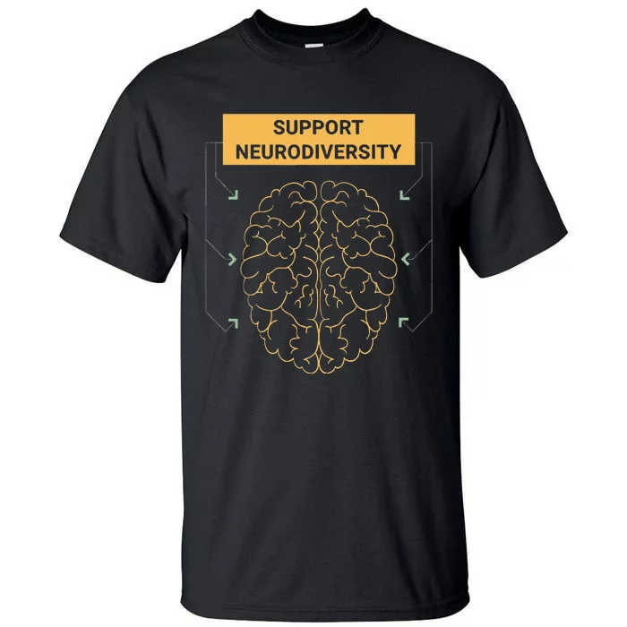 Autism Awareness Support Neurodiversity Tall T-Shirt