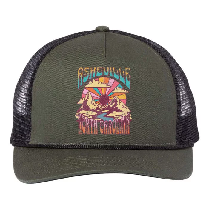 Asheville Retro Rope Trucker Hat Cap