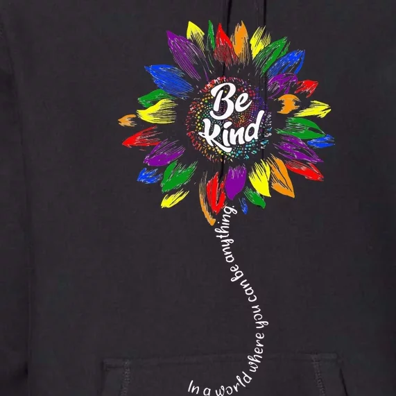 Autism Awareness Sunflower Be Kind Puzzle Mom Premium Hoodie