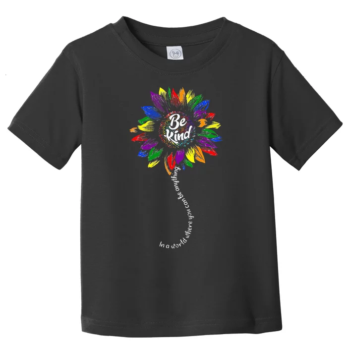 Autism Awareness Sunflower Be Kind Puzzle Mom Toddler T-Shirt