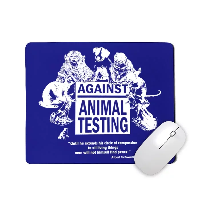 Against Animal Testing Farm Pet Liberation Right Vegan Retro Cool Gift Mousepad