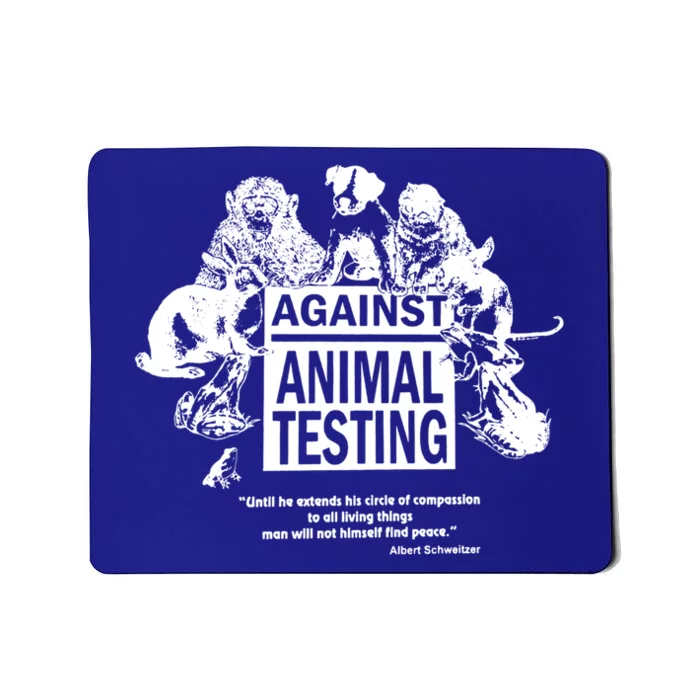 Against Animal Testing Farm Pet Liberation Right Vegan Retro Cool Gift Mousepad