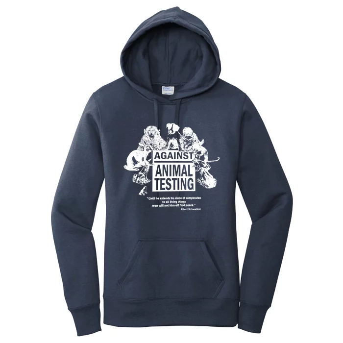 Against Animal Testing Farm Pet Liberation Right Vegan Retro Cool Gift Women's Pullover Hoodie