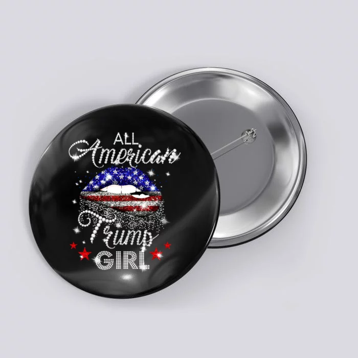 All American Trump Girl Button