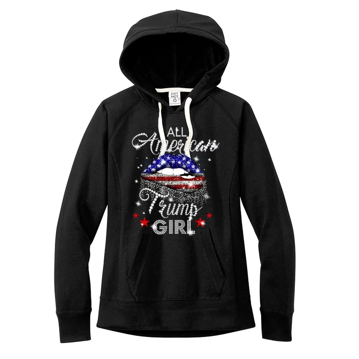 All American Trump Girl Women's Fleece Hoodie