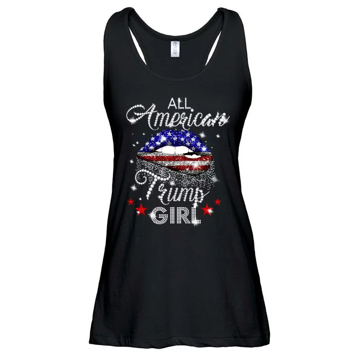 All American Trump Girl Ladies Essential Flowy Tank