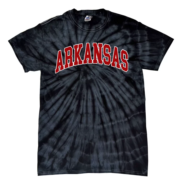 Arkansas Ar Throwback Design Print Classic Tie-Dye T-Shirt