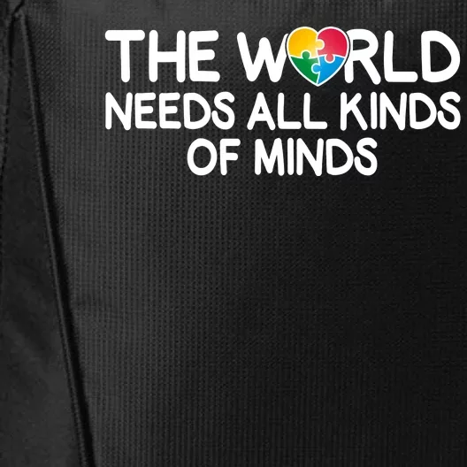 Autism Awareness The World Needs All Kinds Of Minds City Backpack