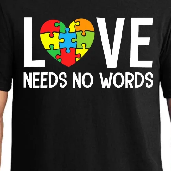 Autism Awareness Teacher Love Needs No Word Special Ed Pajama Set