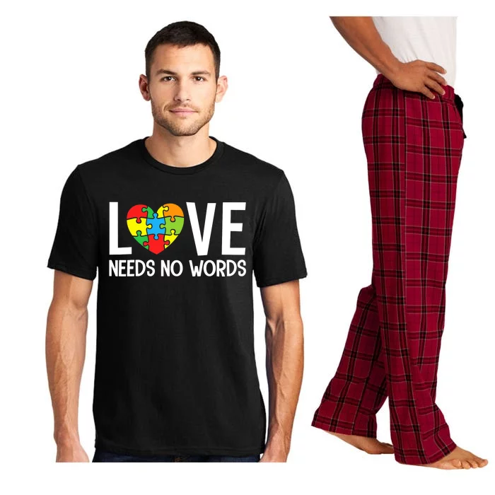 Autism Awareness Teacher Love Needs No Word Special Ed Pajama Set