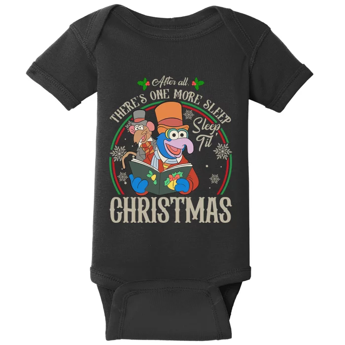 After All Theres One More Sleep Sleep Til Christmas Kermit The Frog Baby Bodysuit