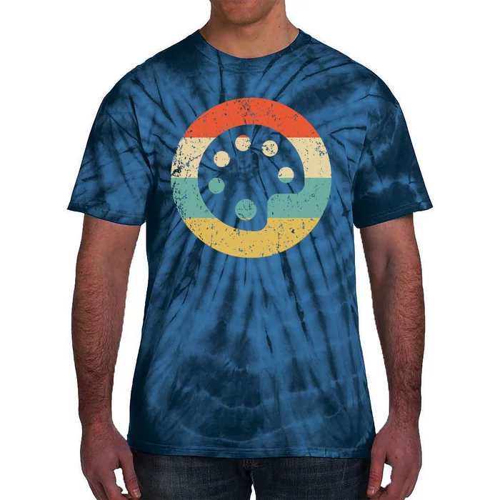 Artist Art Teacher Retro Paint Palette Tie-Dye T-Shirt