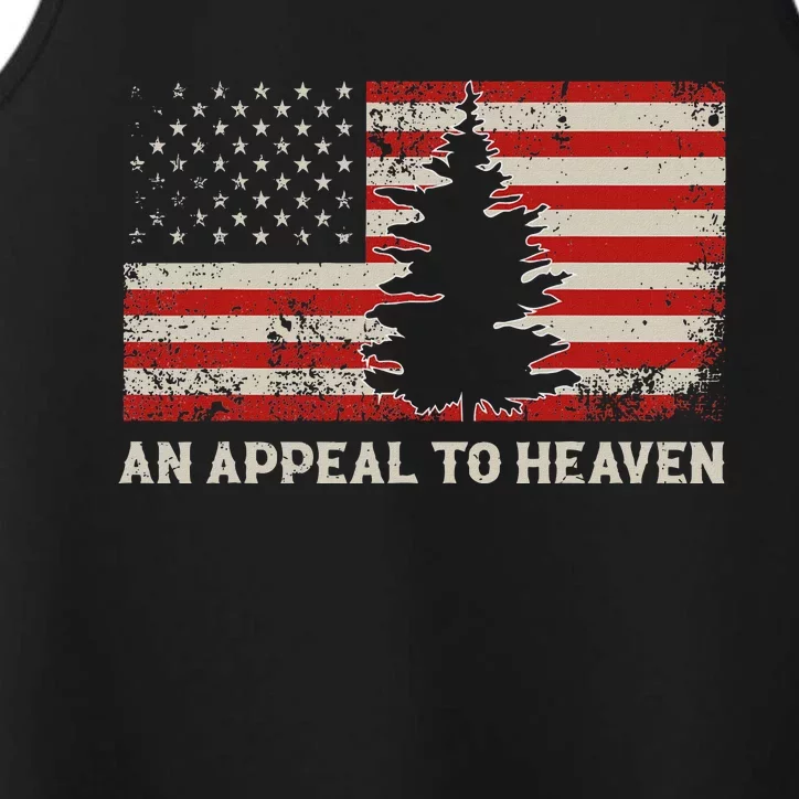 An Appeal To Heaven Pine Tree Usa Revolution American Flag Performance Tank