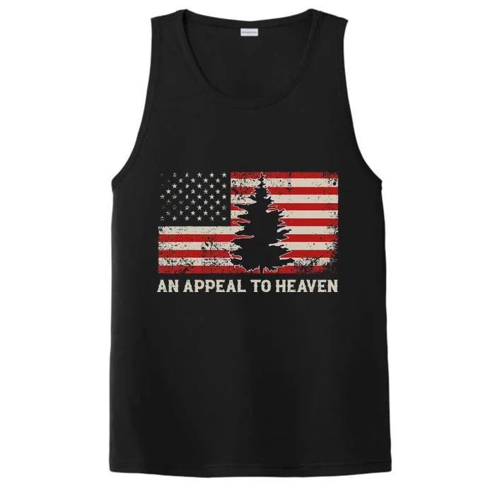 An Appeal To Heaven Pine Tree Usa Revolution American Flag Performance Tank