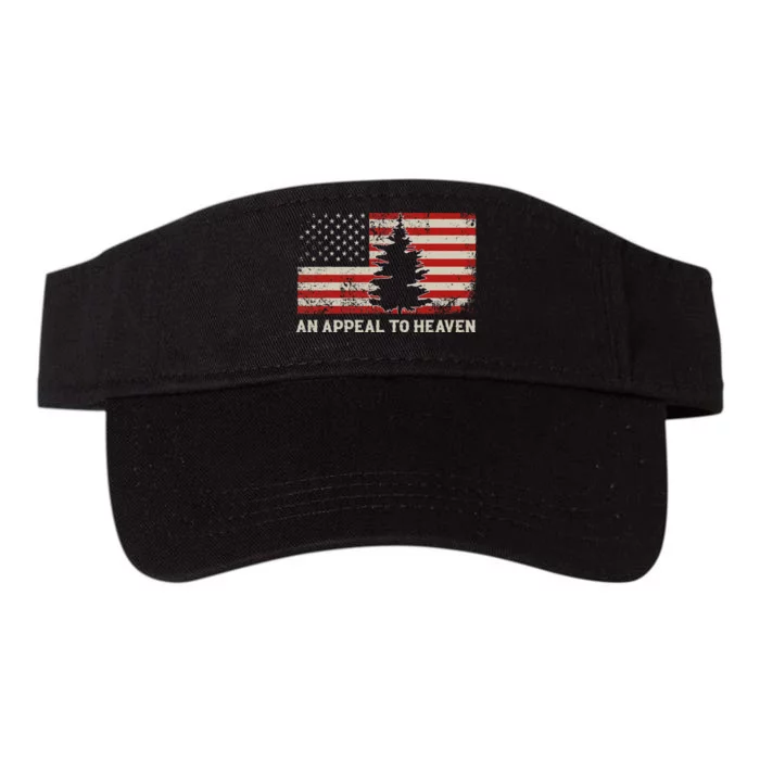 An Appeal To Heaven Pine Tree Usa Revolution American Flag Valucap Bio-Washed Visor